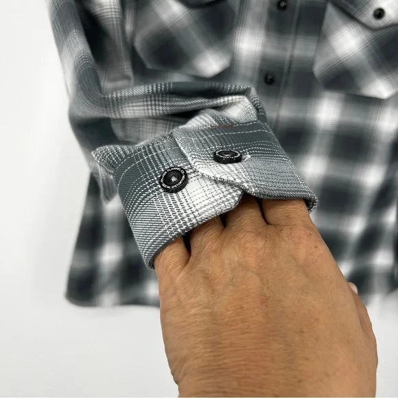 DIXXON MLM Social Distortion Collaboration Flannel Button Down Shirt NWOT SM - Picture 3 of 16